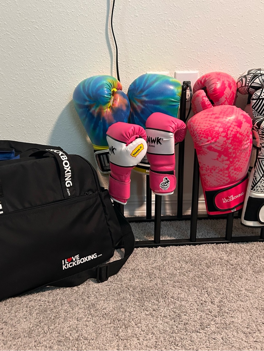 ILKB Boxing Gloves with gym bag